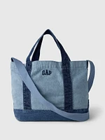 Gap Logo Denim Strap Mini Tote Bag