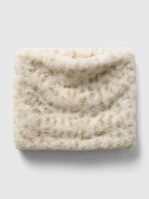 Kids Leopard Faux Fur Neck Warmer