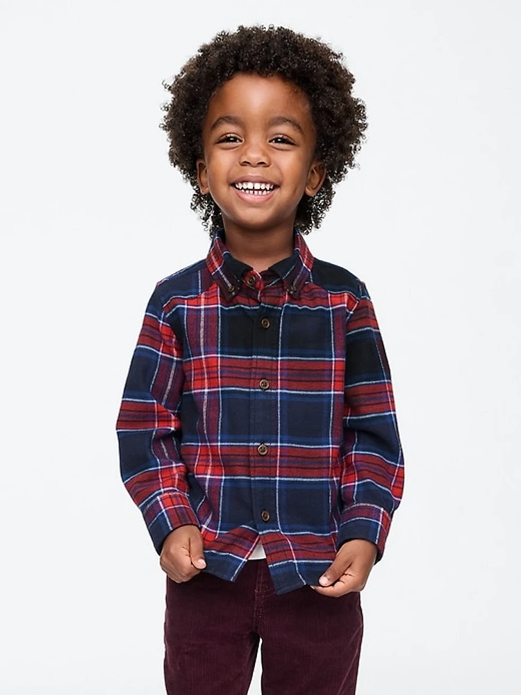 Baby & Toddler Organic Cotton Flannel Shirt