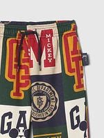 Gap × Disney Baby Vintage Soft Mickey Mouse Logo Sweatpants