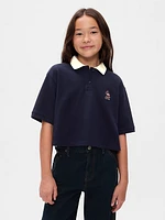 Gap × Disney Kids Pique Cropped Polo Shirt