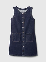 Denim Mini Shift Dress