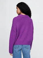 CashSoft Oversized V-Neck Sweater