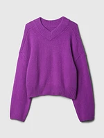 CashSoft Oversized V-Neck Sweater