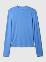 Essential Rib Mockneck T-Shirt