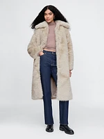 Recycled Faux Fur Coat