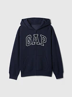 Kids Vintage Soft  Logo Zip Hoodie