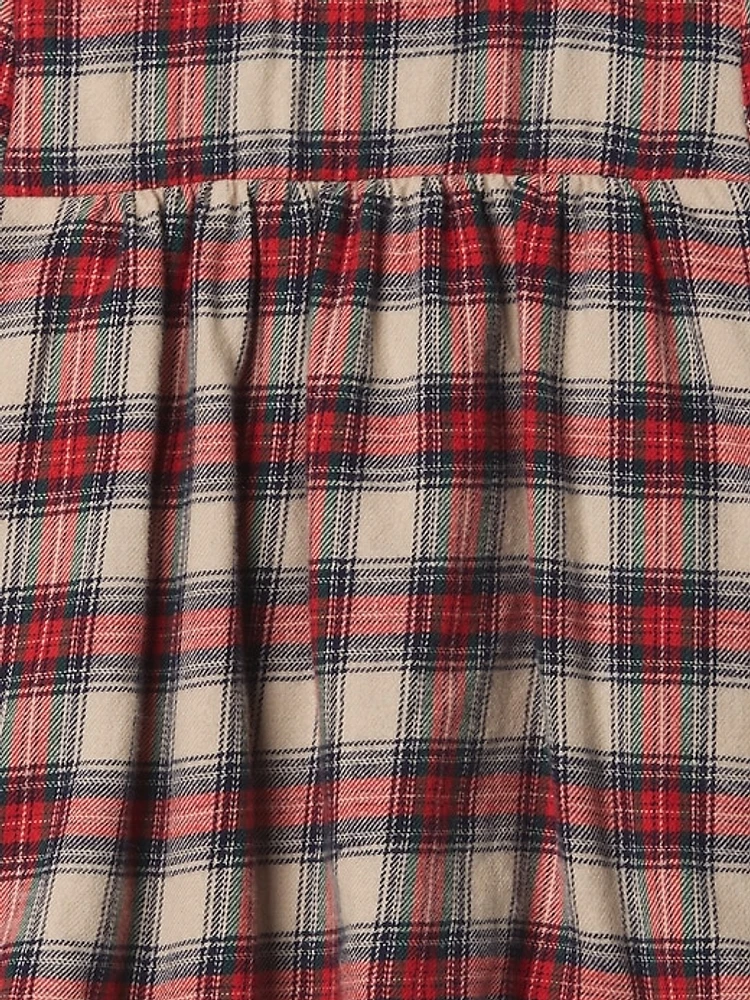 Baby Flannel Bodysuit Dress Set