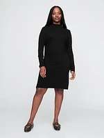 Modern Rib Mockneck Mini Dress