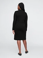 Modern Rib Mockneck Mini Dress