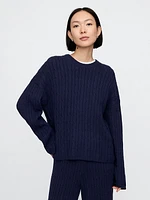 CashSoft Cable-Knit Sweater