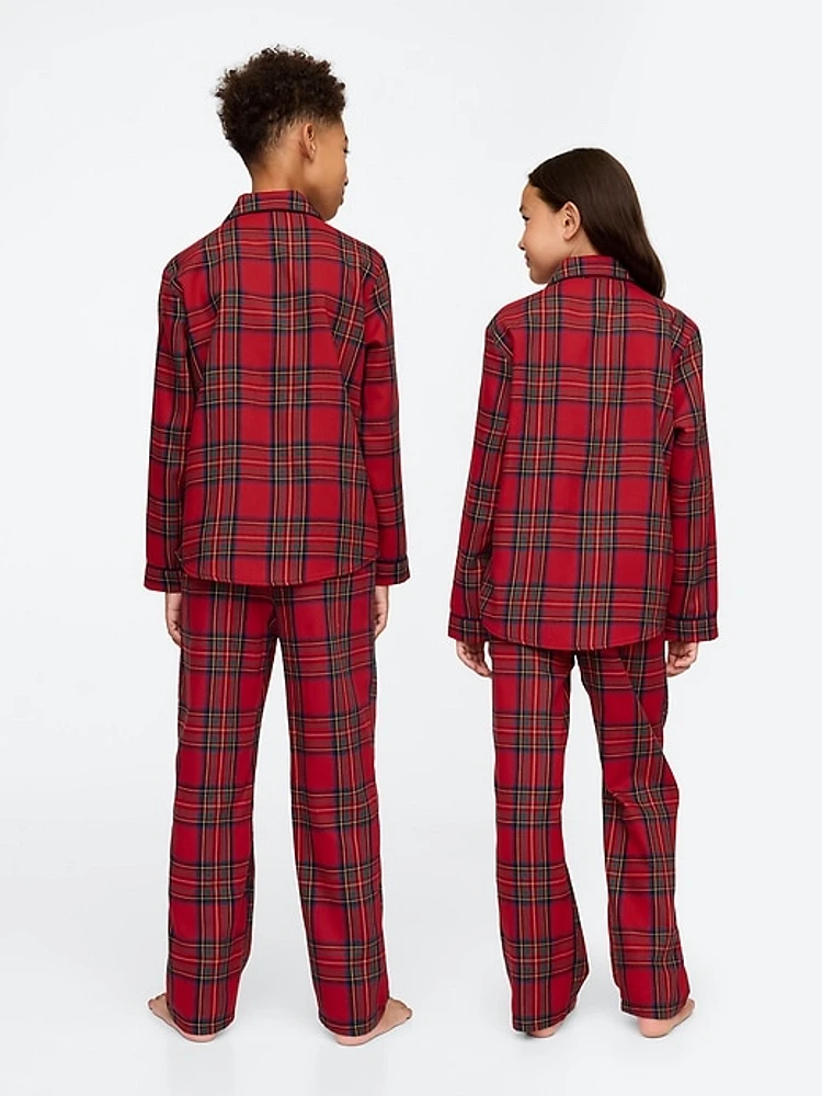 Kids Recycled Flannel PJ Set