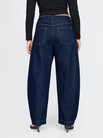 High Rise Barrel Jeans