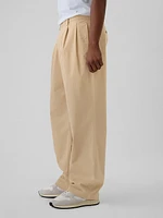 Modern Pleated Khakis Baggy Fit