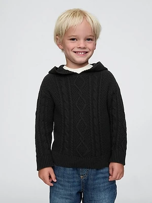 Baby & Toddler Hooded Cable-Knit Sweater