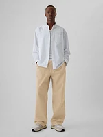 Modern Pleated Khakis Baggy Fit