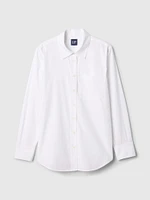 Organic Cotton Poplin Long Shirt