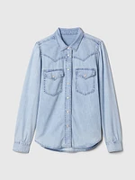 UltraSoft Denim Western Shirt