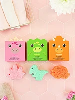 Spongelle Foaming Sponge Spongeasaurus Body Wash Infused Buffers Assorted Pack of 3