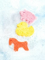 Spongelle Foaming Sponge Farm Animals Body Wash Infused Buffers Assorted Pack of 3