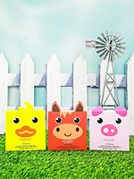 Spongelle Foaming Sponge Farm Animals Body Wash Infused Buffers Assorted Pack of 3