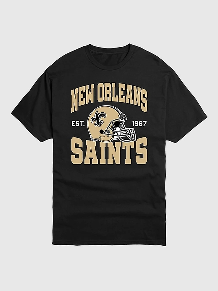 NFL New Orleans Saints Helmet Graphic Tee