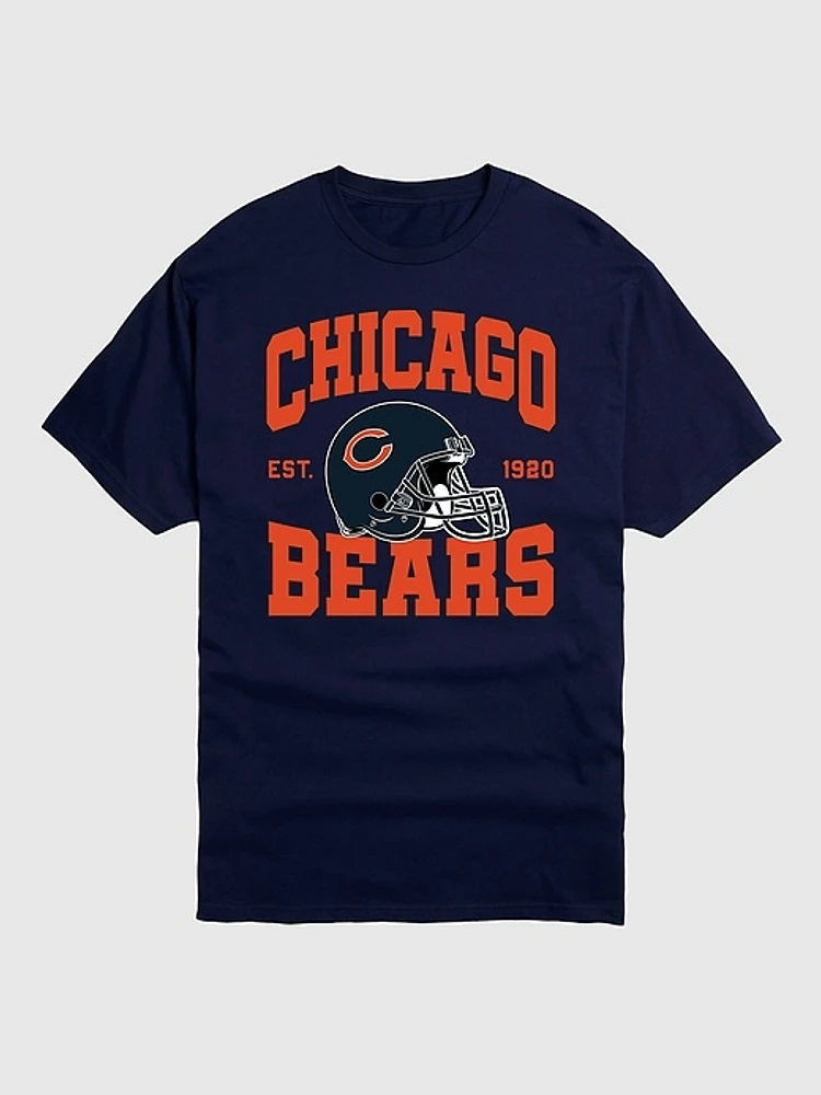 NFL Chicago Bears Helmet Graphic Tee