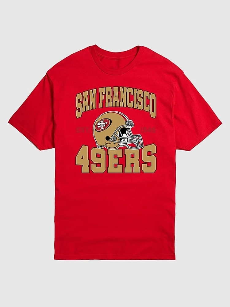 NFL San Francisco 49Ers Helmet Graphic Tee