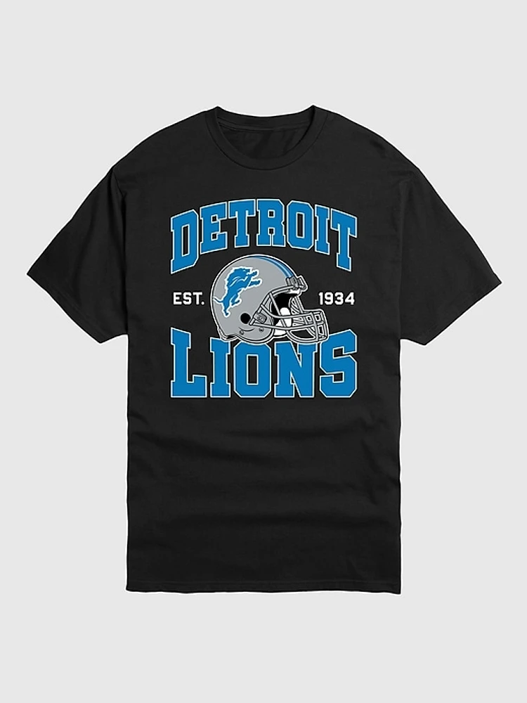 NFL Detroit Lions Helmet Graphic Tee