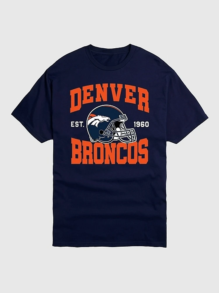 NFL Denver Broncos Helmet Graphic Tee