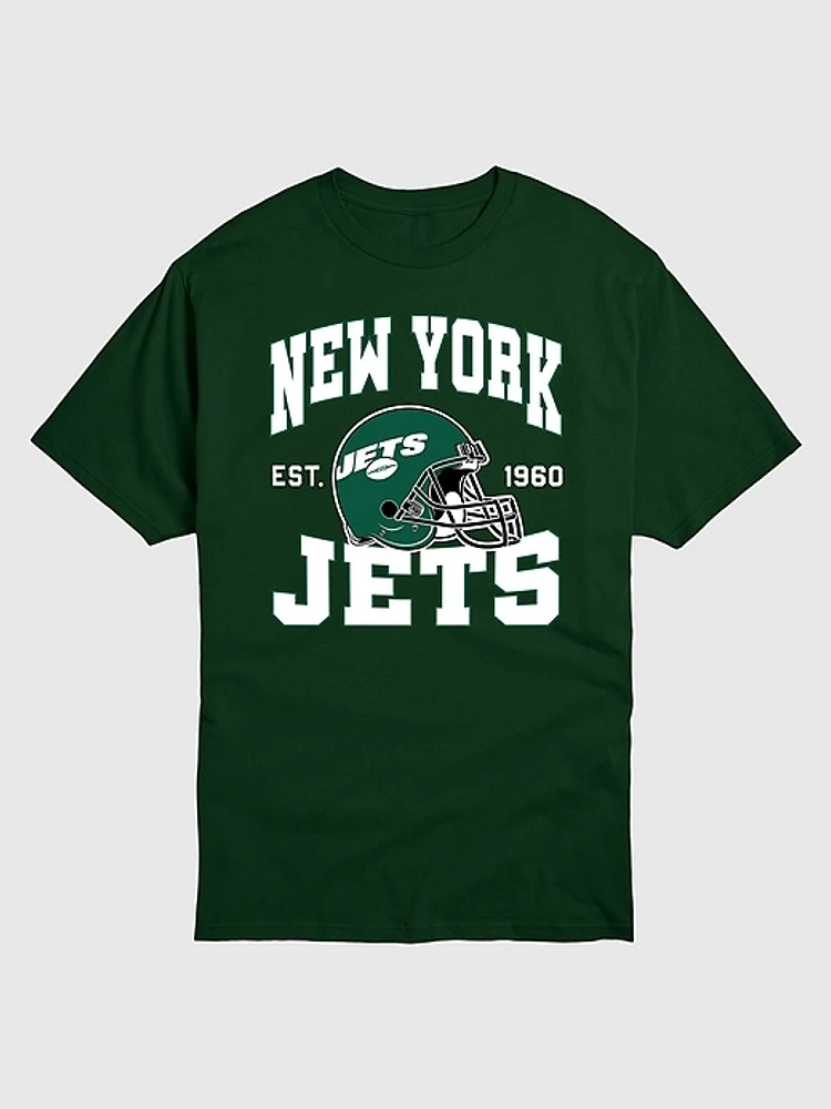 NFL New York Jets Helmet Graphic Tee