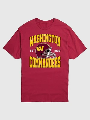 NFL Washington Commanders Helmet Graphic Tee