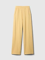 Seamed Wide-Leg Sweatpants