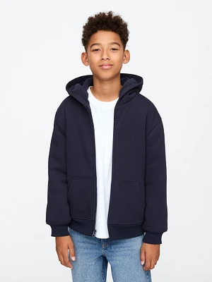 Kids VintageSoft Sherpa-Lined Zip Hoodie