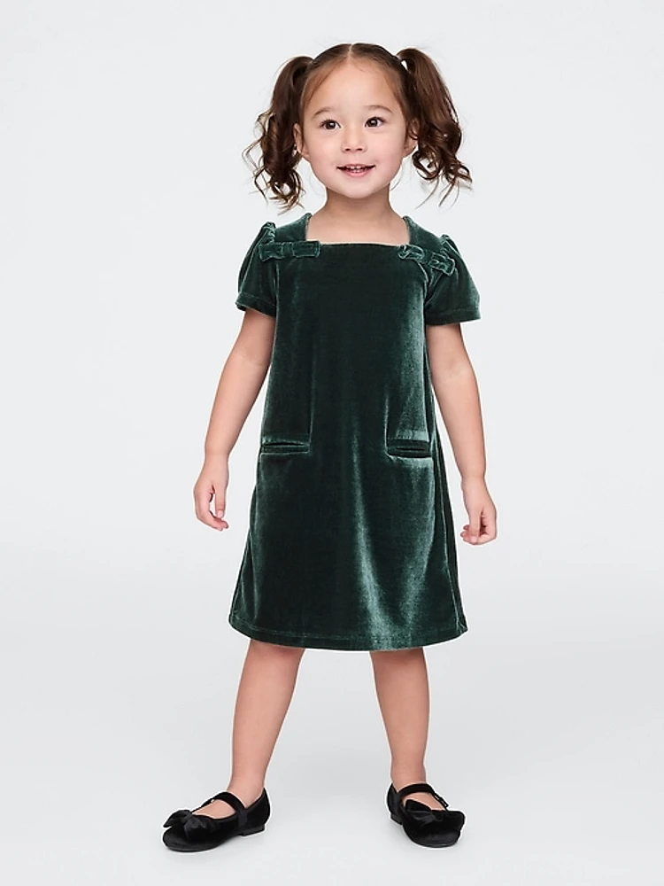 babyGap Velour Bow Shift Dress