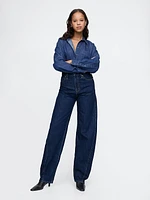 High Rise Barrel Jeans