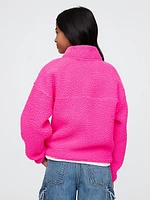 Kids Sherpa Half-Zip Pullover