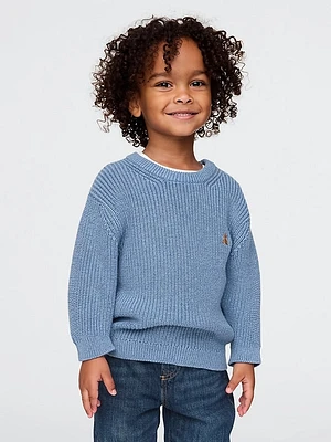 babyGap Shaker-Stitch Crewneck Sweater