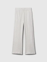 Kids Waffle-Knit Wide-Leg Pants