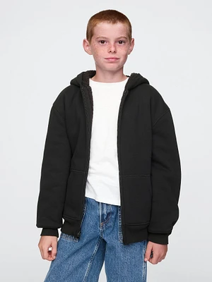 Kids VintageSoft Sherpa-Lined Zip Hoodie