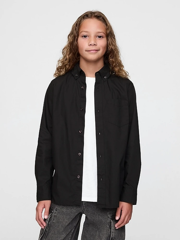 Kids Poplin Shirt