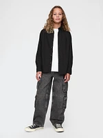 Kids Organic Cotton Poplin Shirt