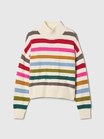 Kids CashSoft Oversized Mockneck Sweater