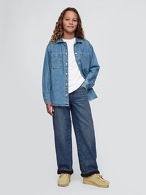 Kids Lined '90s Loose Jeans