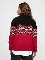 Kids Fair Isle Half-Zip Pullover Sweater