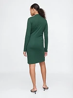 Modern Rib Mockneck Mini Dress