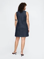 Denim Mini Shift Dress