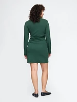 Modern Rib Mockneck Mini Dress