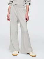 Kids Waffle-Knit Wide-Leg Pants