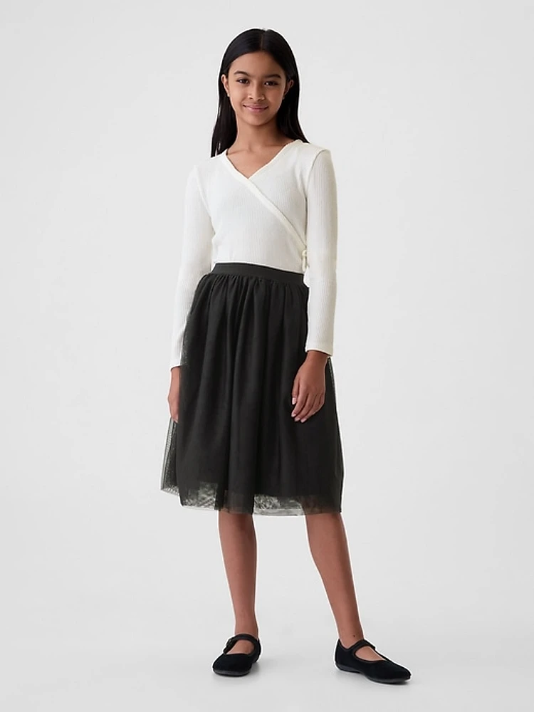 Kids Tulle Midi Skirt